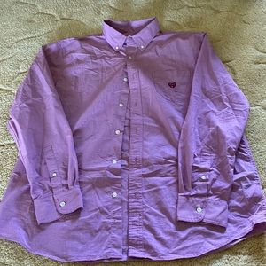 Chaps men’s size xL dress shirt color red and white